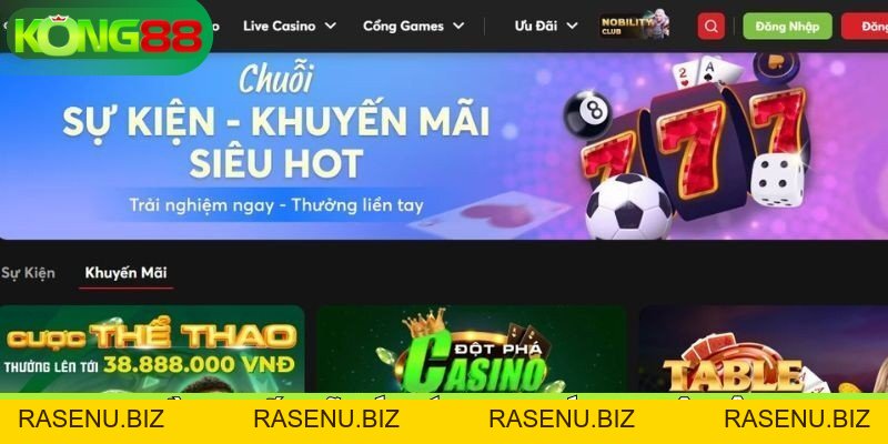 KONG88 Casino – Nạp Rút Siêu Tốc 3 Phút An Toàn