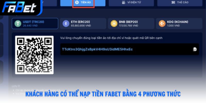 Nạp Tiền Fabet Hoàn Tất Trong 3 Bước Đơn Giản Và Thuận Lợi